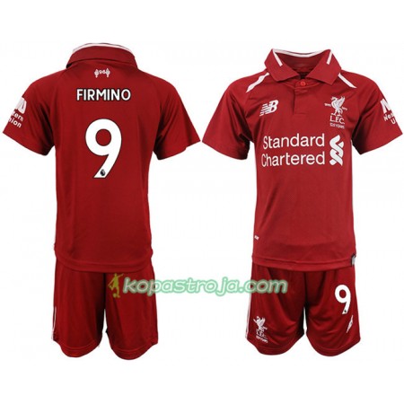 Billiga Fotbollströjor Liverpool FIRMINO 9 Barn Hemma tröja 2018/19 Kortärmad